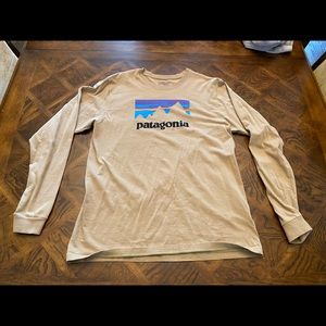 Patagonia long sleeve logo Tshirt